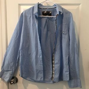 Zara Woman Blue Buttonup Shirt